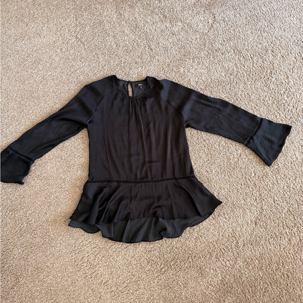 Mossimo Supply Co. Black Flared Sleeve Blouse